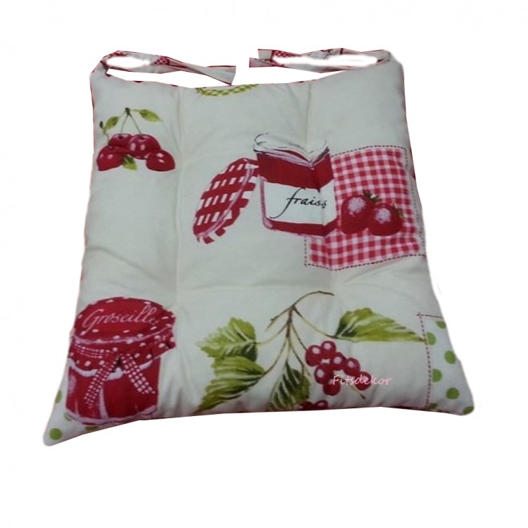 Fitsdekor Mutfak Sandalye Minderi 4 Adet Set Ve Masa Örtüsü İle Birlikte